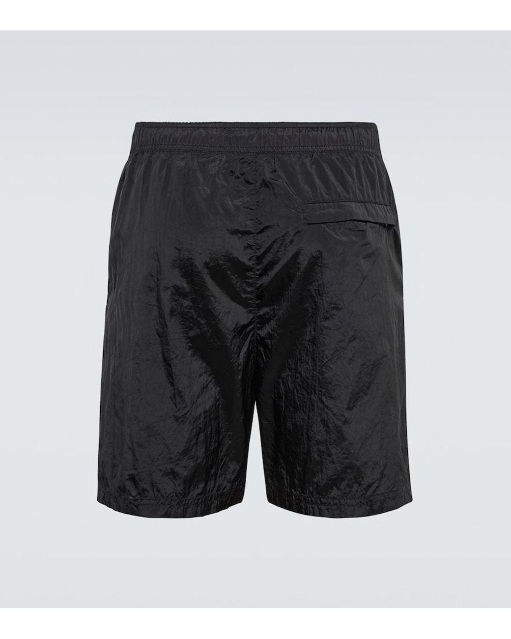 Stone Island Black Compass Swim Trunks for men