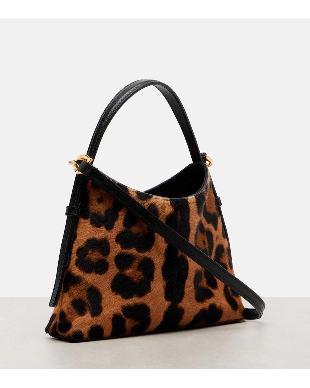 Givenchy Brown Voyou Mini Calf Hair Shoulder Bag