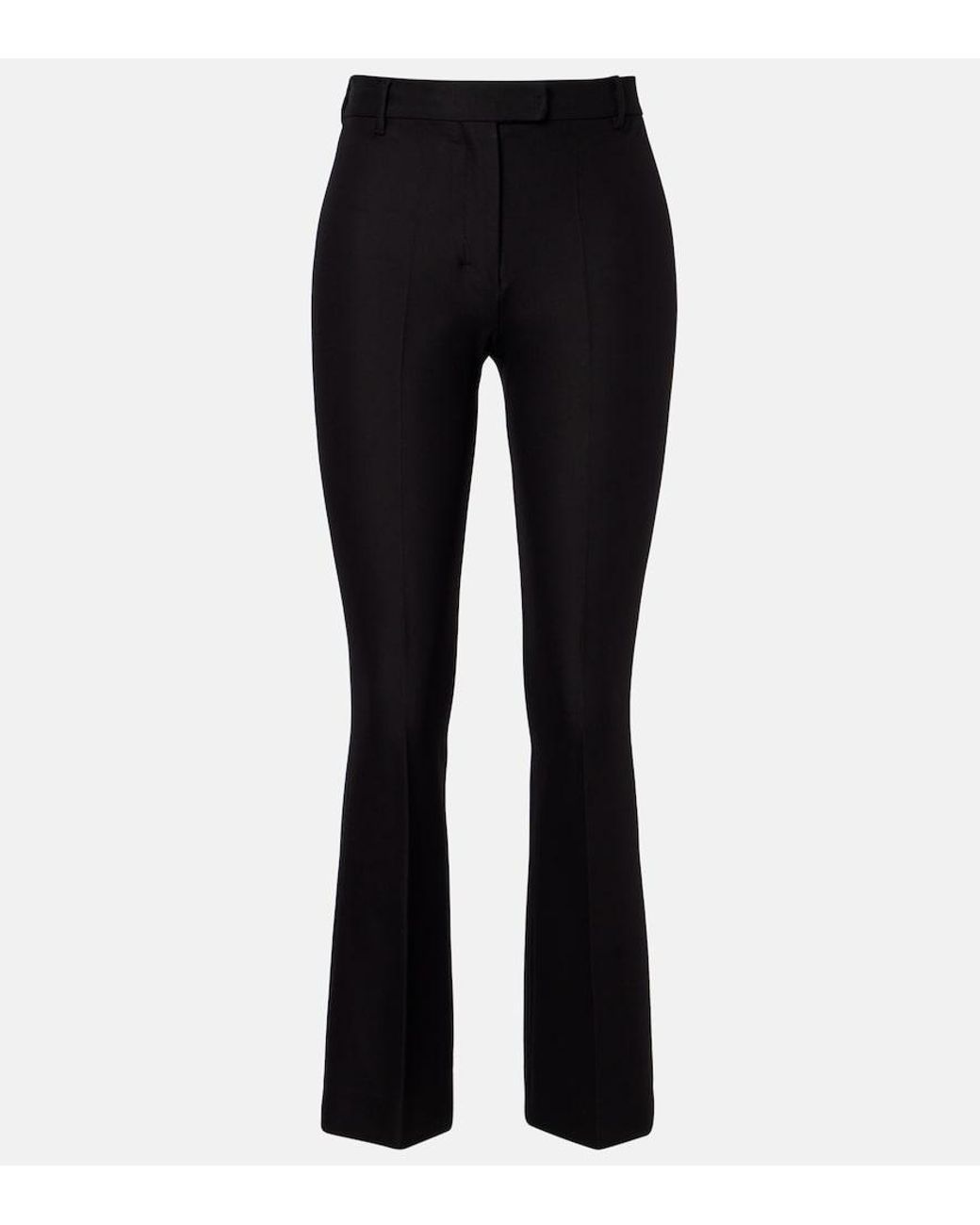 Max Mara Blue Fatina Cropped Straight Pants