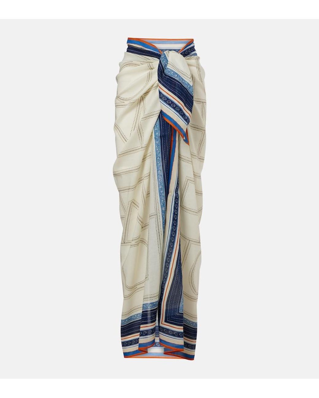 Totême Blue Collector Printed Beach Cover-Up