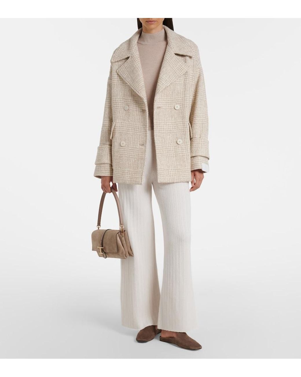 Eleventy Natural Wool-Blend Sweater
