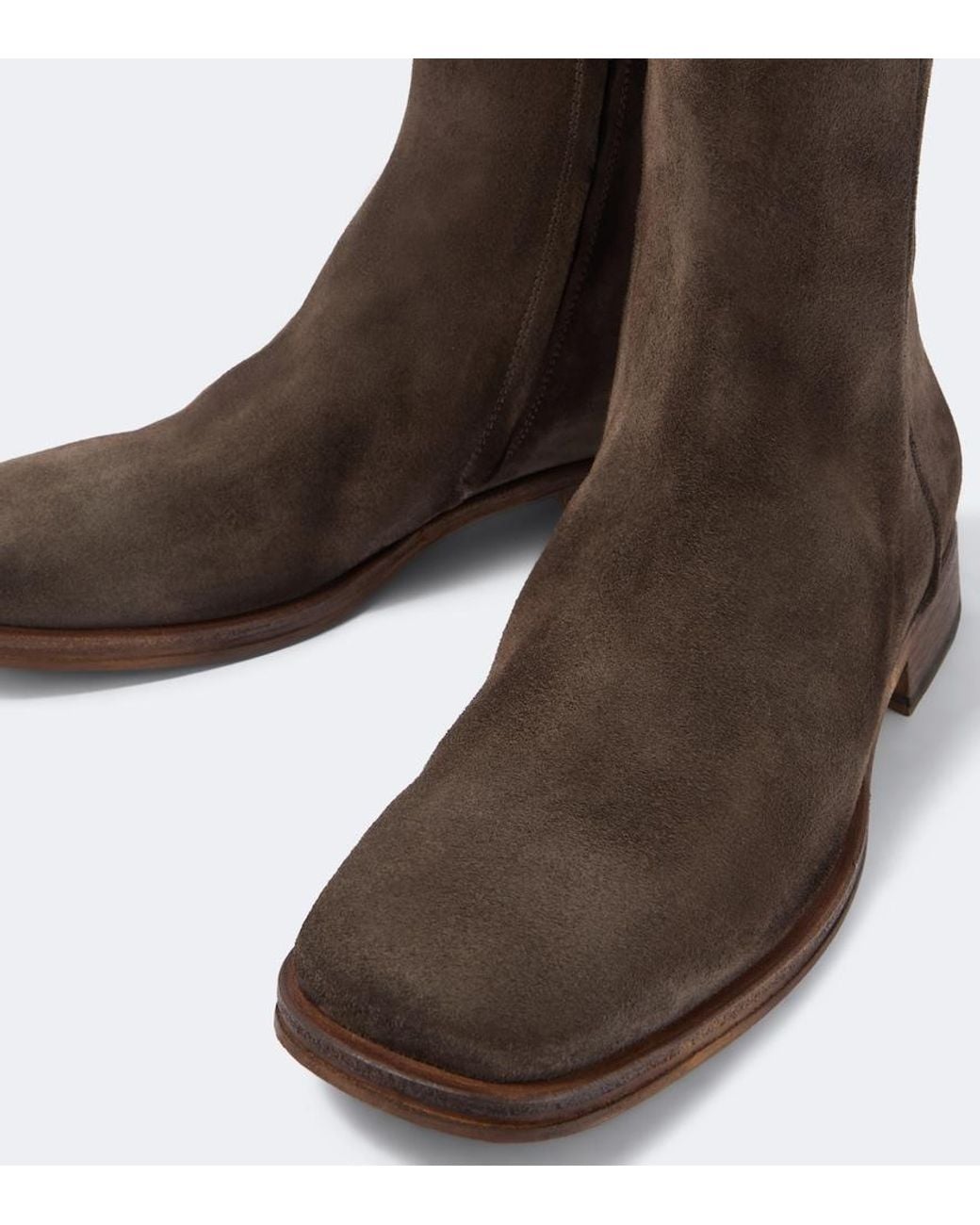 Acne Brown Bebe Suede Ankle Boots for men