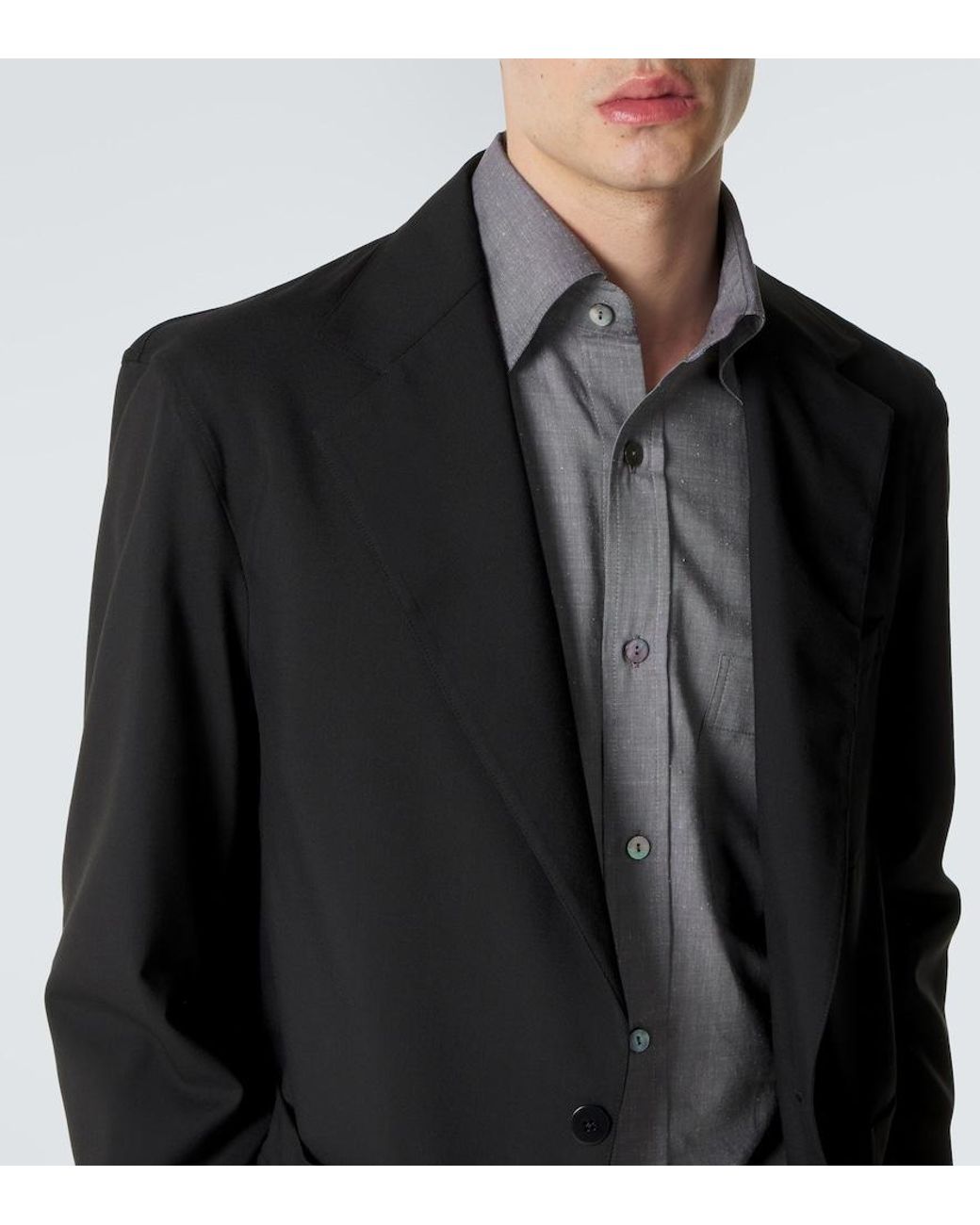 STÒFFA Black Wool Blazer for men
