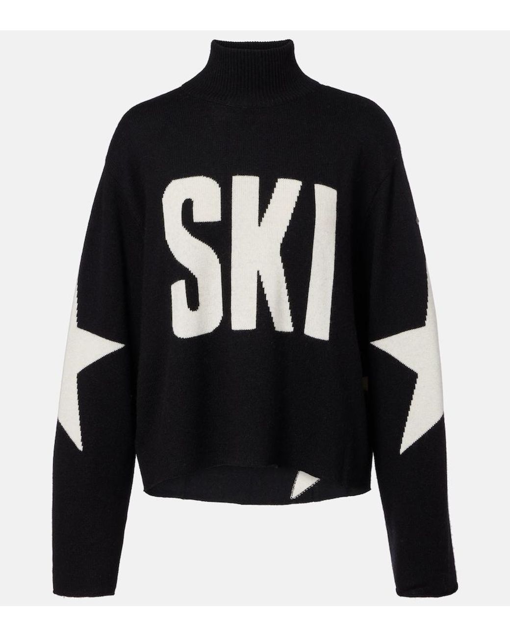 Goldbergh Black Wool-Blend Turtleneck Sweater