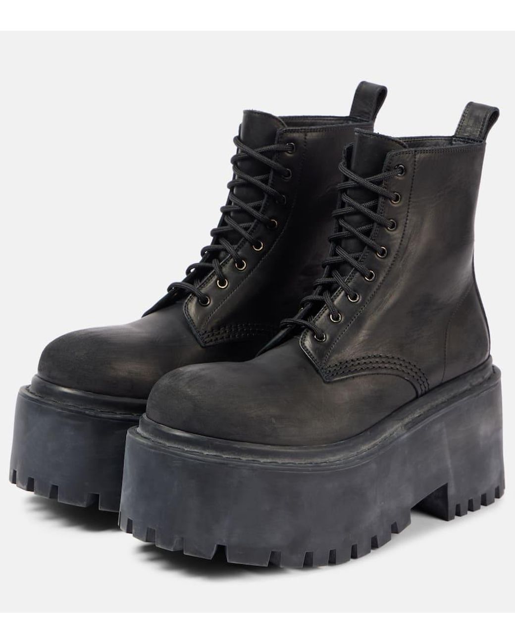 Balenciaga Black Leather Shoes