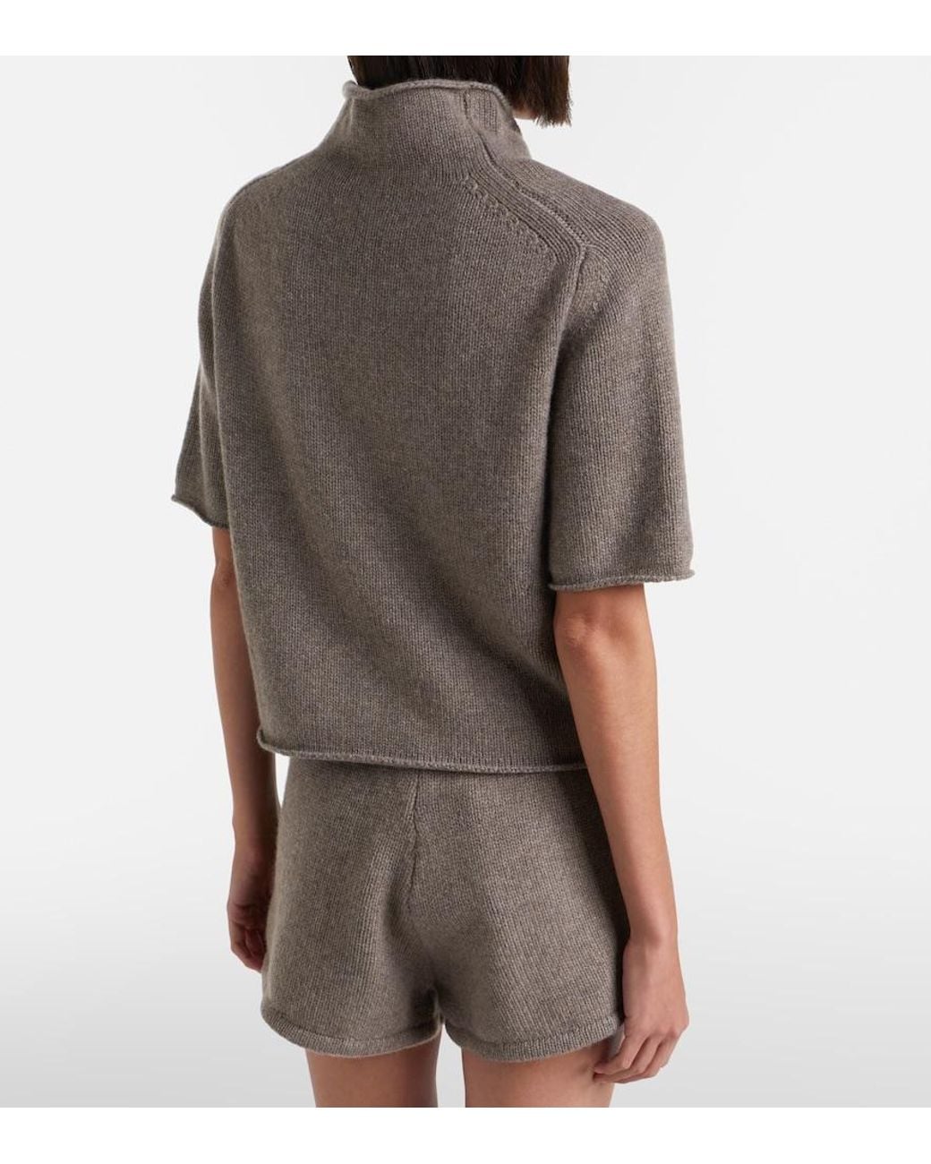 Lisa Yang Brown Fride Cashmere Turtleneck Sweater