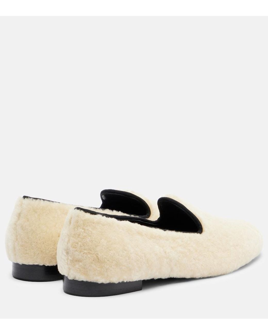 Totême Natural Shearling Loafers