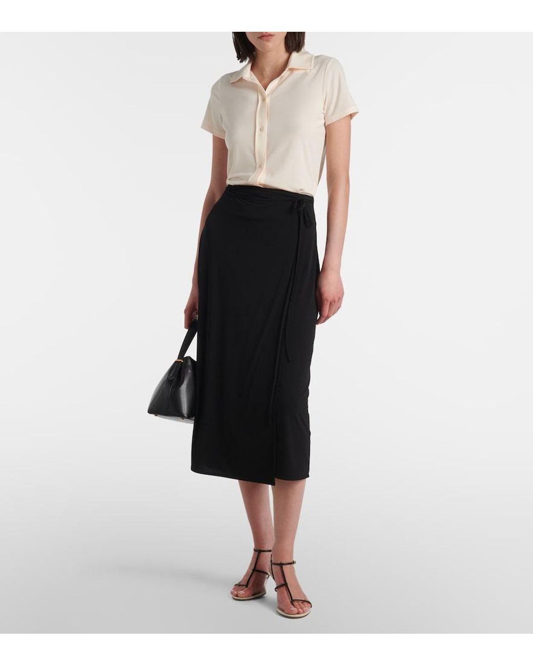 Vince Natural Button-Up Top