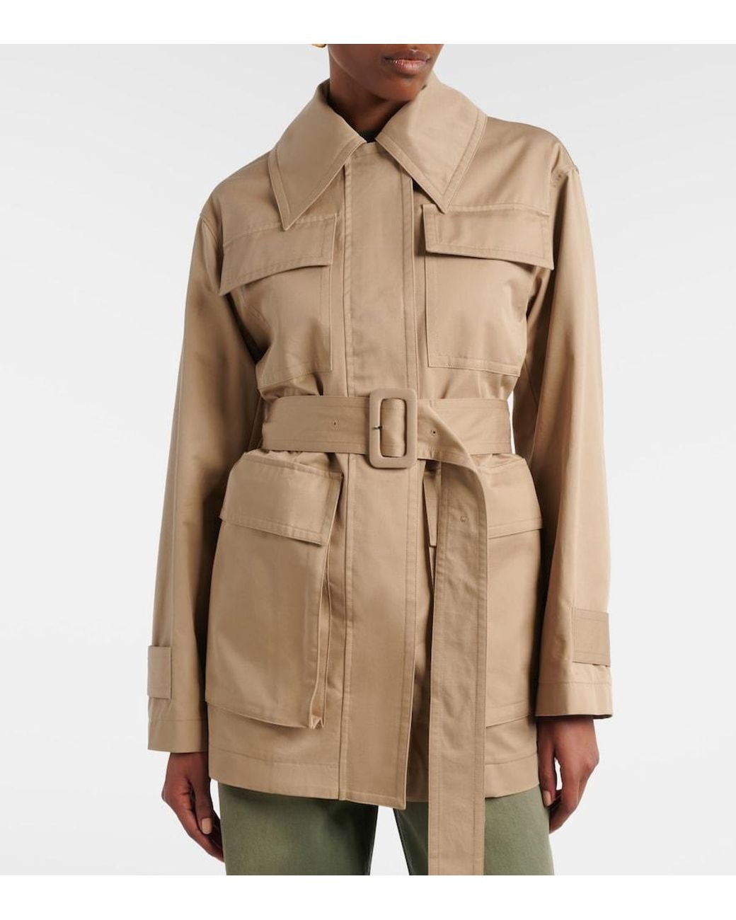 Joseph Natural Shama Cotton Trench Coat