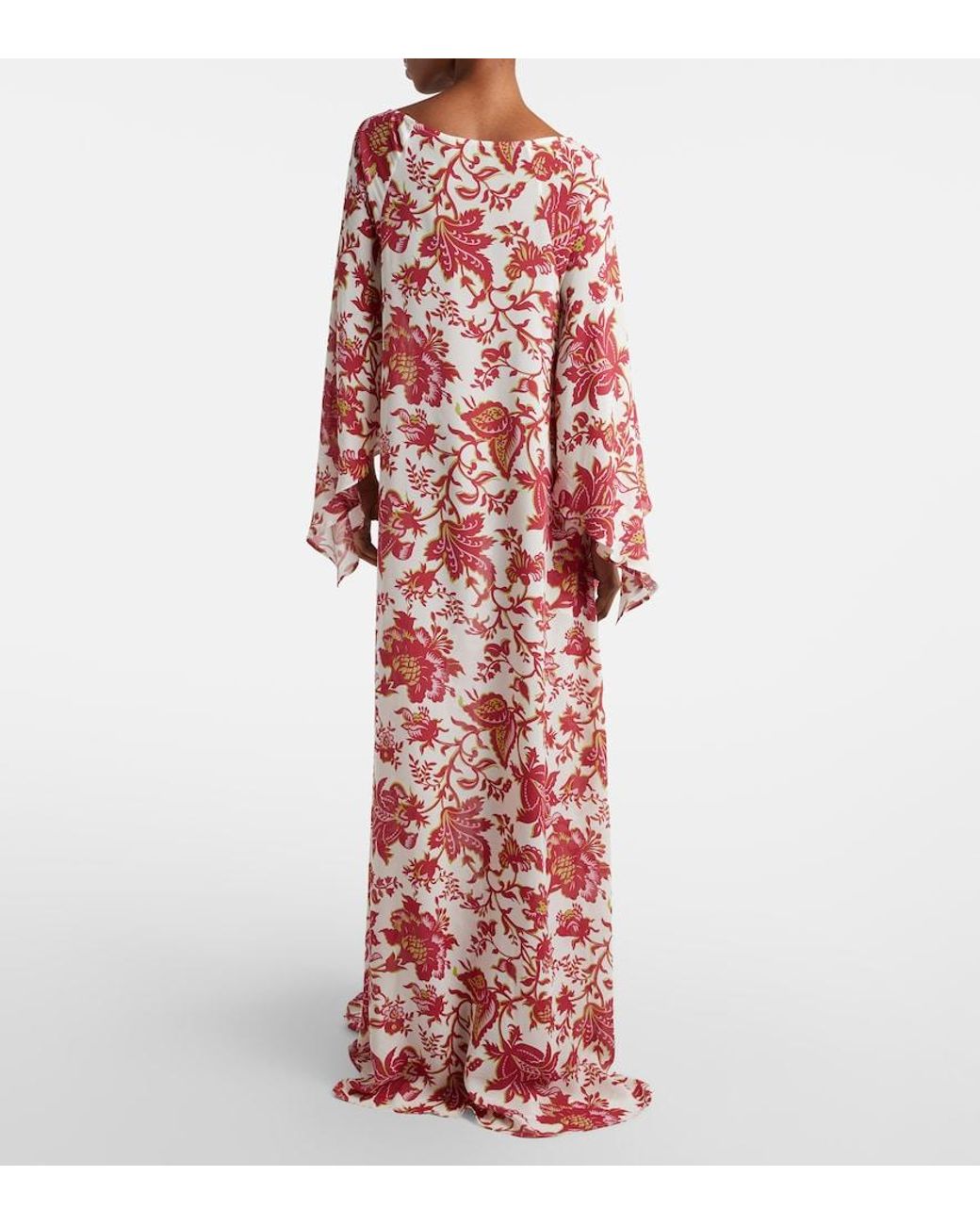 Etro Red Floral Maxi Dress