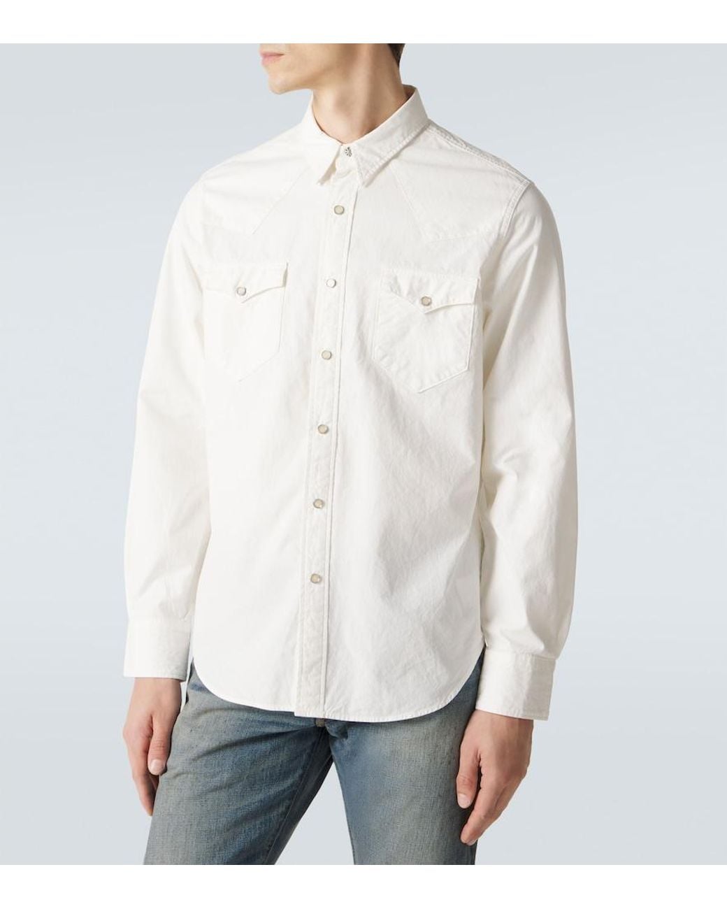 RRL White Buffalo West Denim Shirt for men