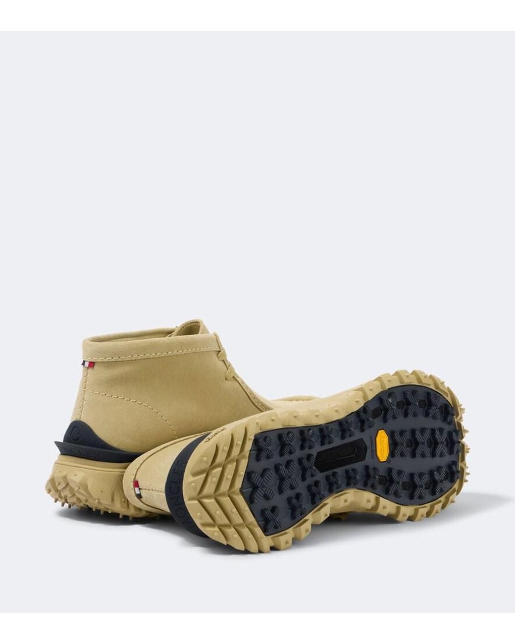 Moncler Natural X Clarks Trailgrip Wallabee Gtx Suede Sneakers for men