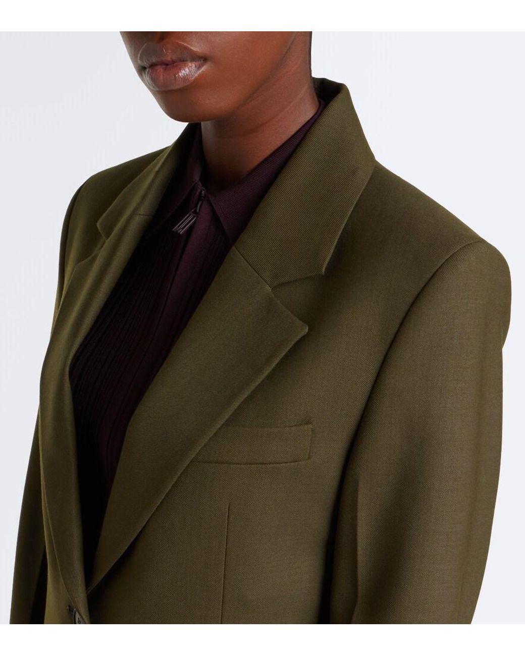 Victoria Beckham Green Katherine Blazer