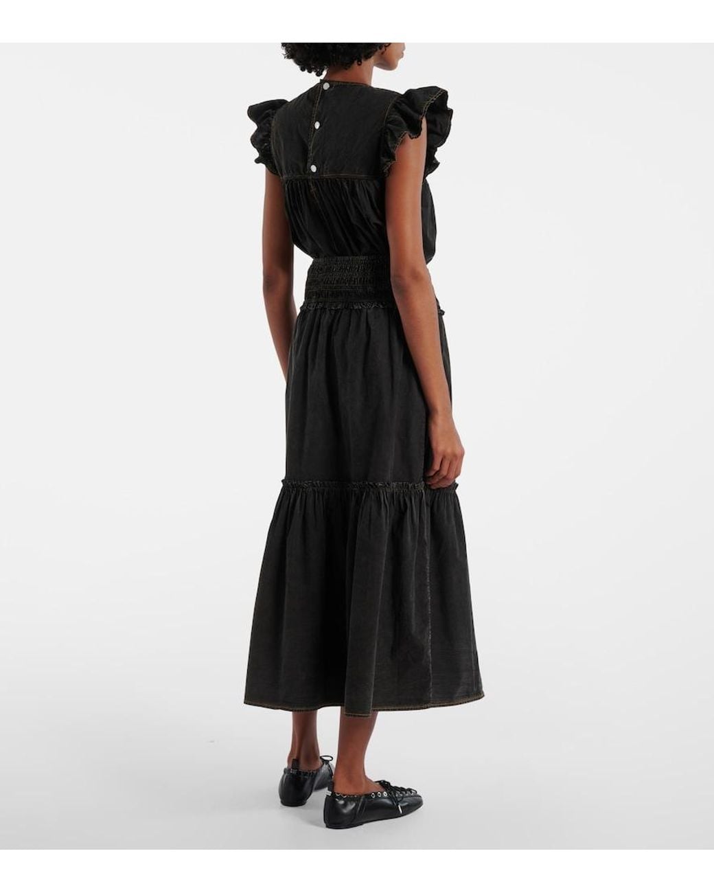 Gonna Lunga di Ganni in Black
