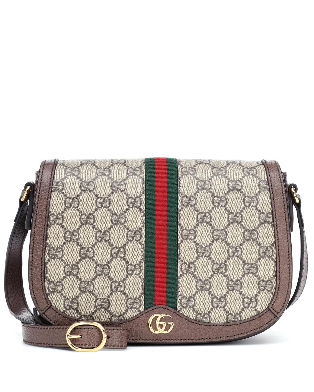 Gucci Leather Ophidia GG Small Shoulder Bag - Lyst