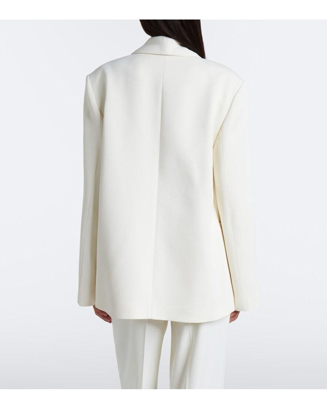 Loulou de Saison White Sira Double-Breasted Blazer