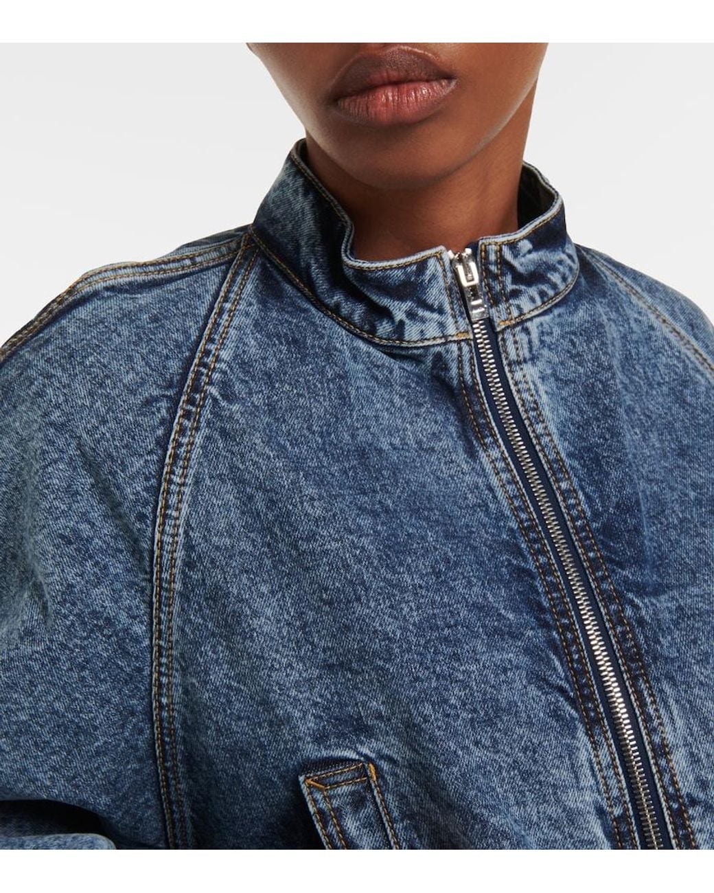 Alaïa Blue Denim Jackets