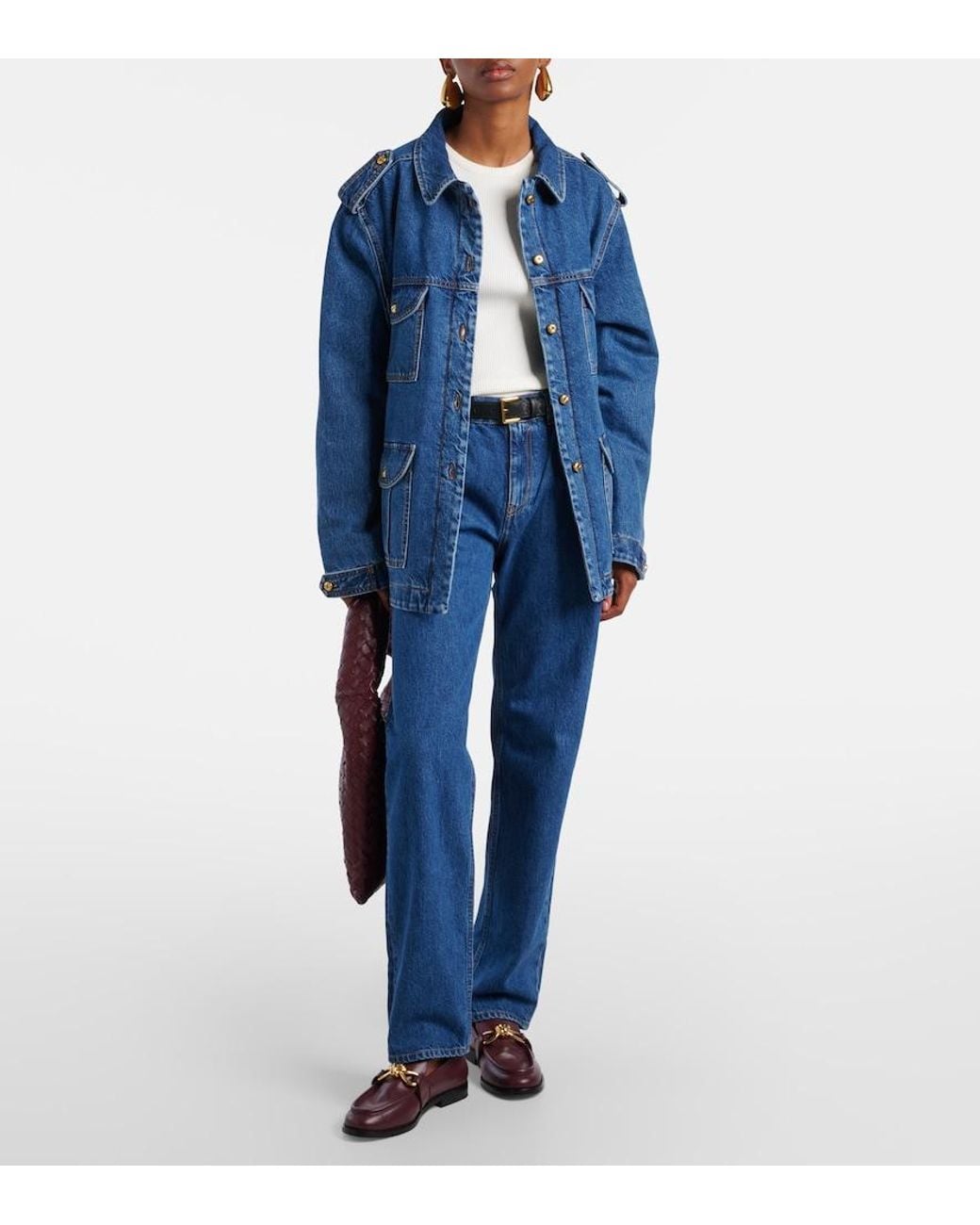Blazé Milano Blue Paso Mid-Rise Straight Jeans