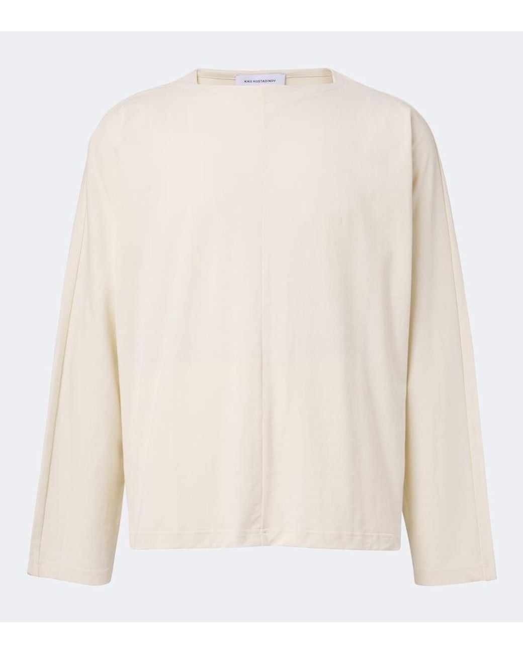 Kiko Kostadinov White Tomelilla Cotton Jersey T-Shirt for men