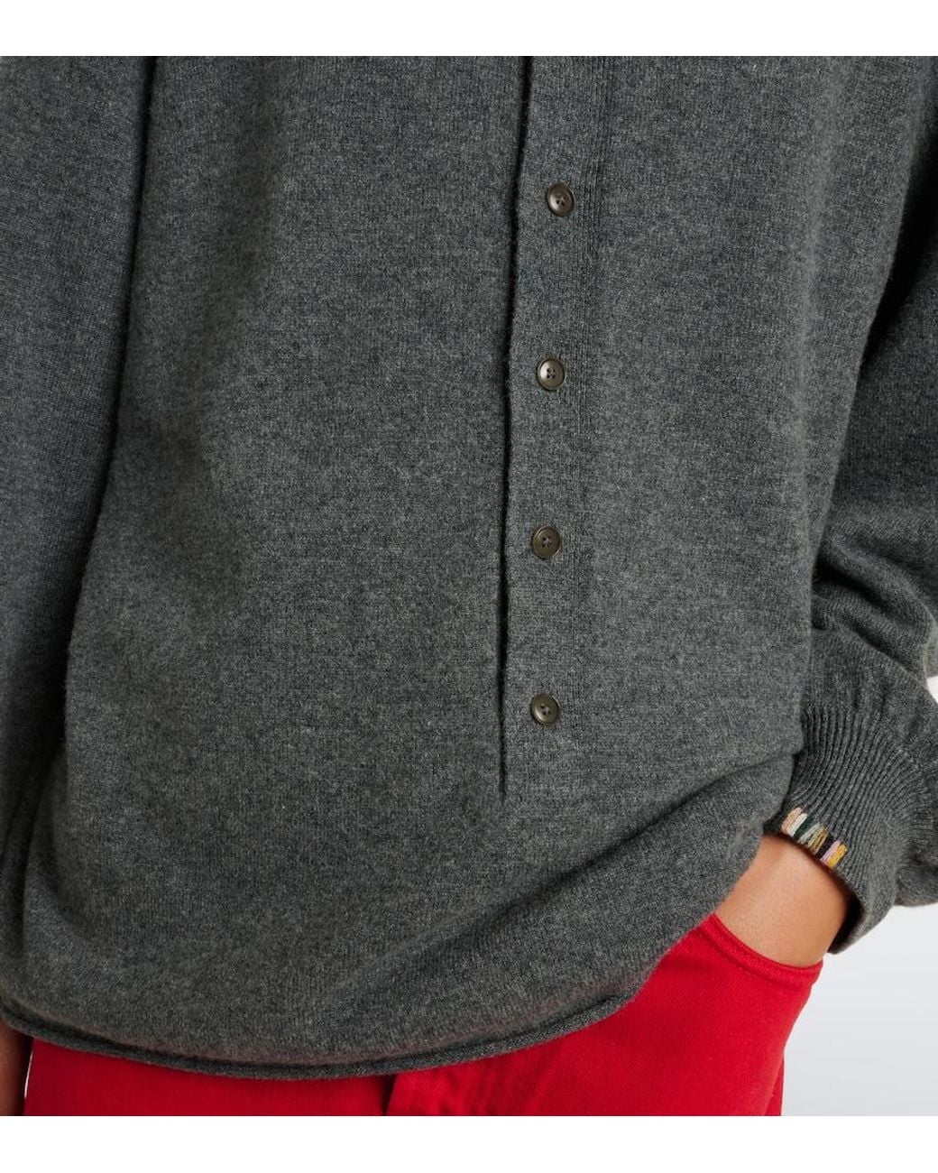 Extreme Cashmere Gray N°280 Bi Cashmere-Blend Sweater
