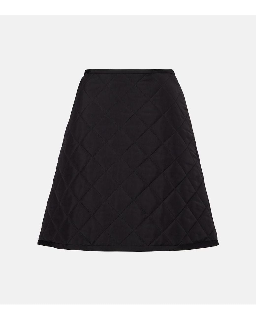 Jil Sander Black Quilted Miniskirt