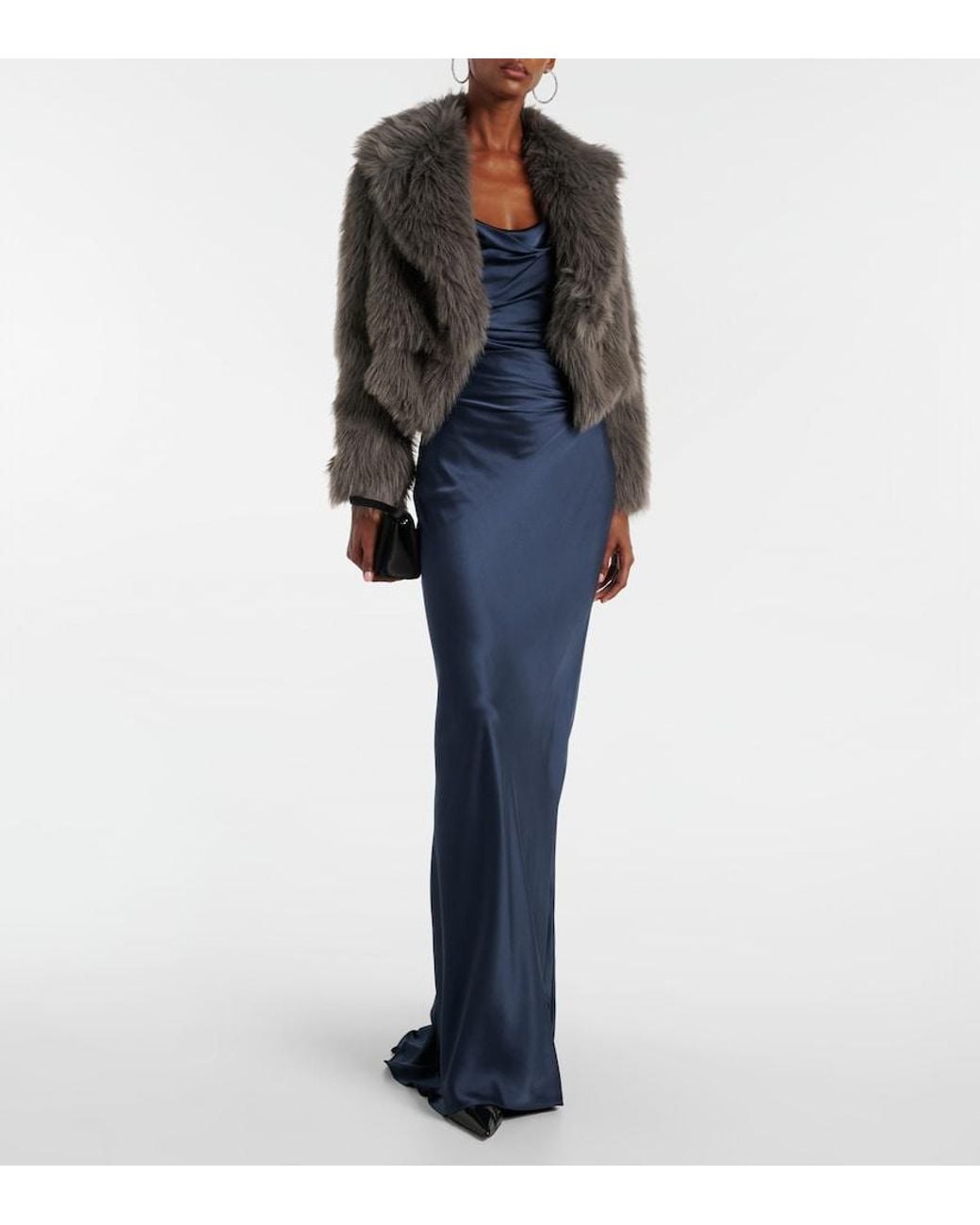 The Sei Gray Cropped-Jacke