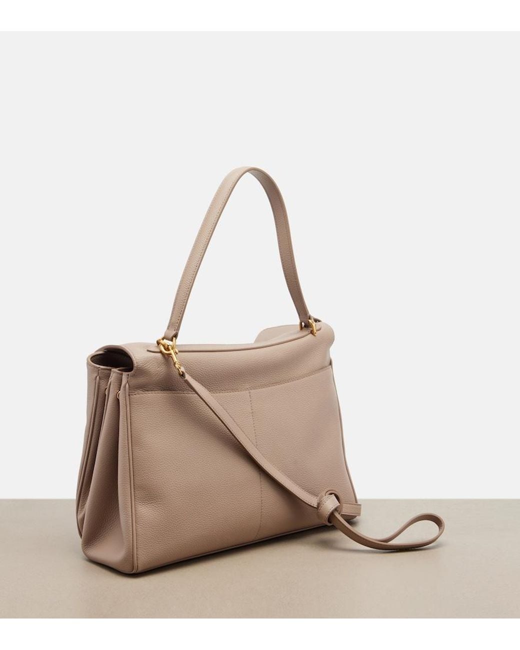 Balenciaga Natural Rodeo Medium Leather Shoulder Bag