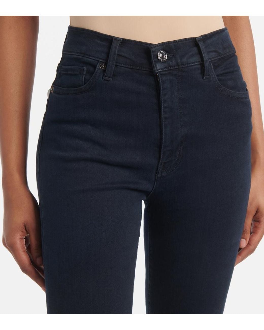 FRAME Blue Le High Skinny Jeans