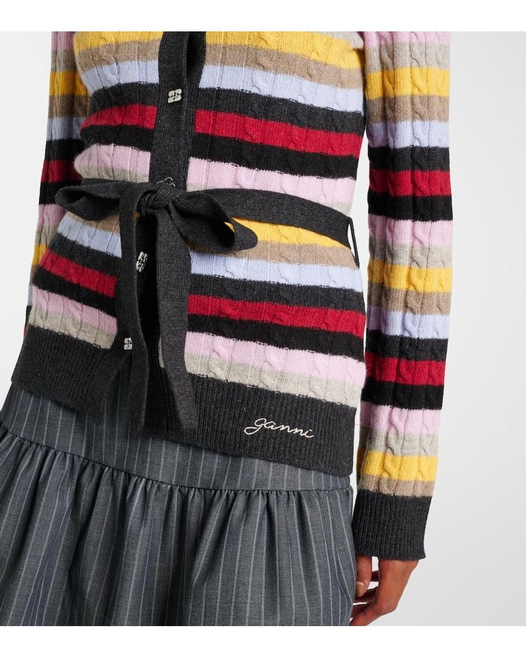 Cardigans Ganni de color Multicolor