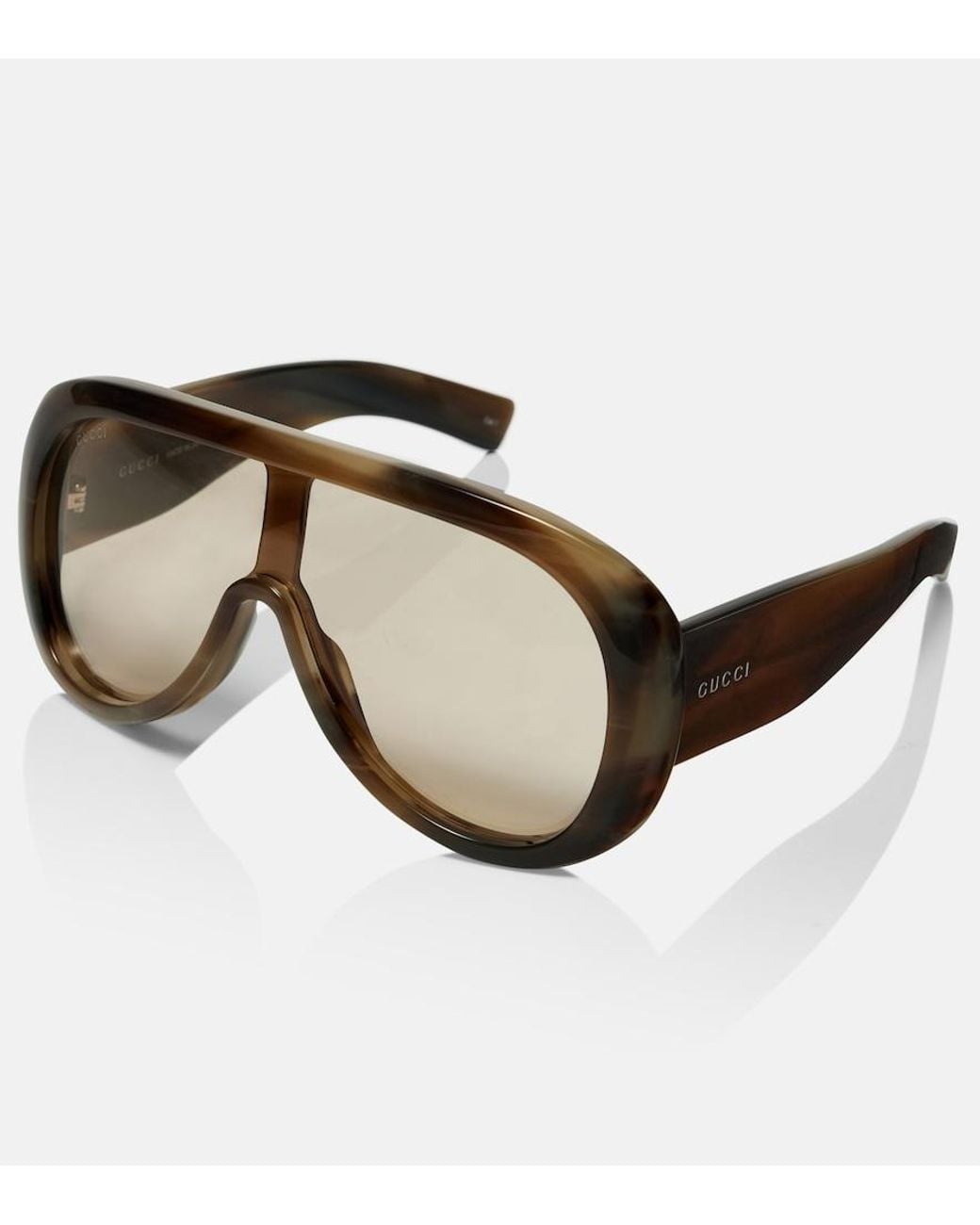 Gucci Brown Flat-Top Sunglasses