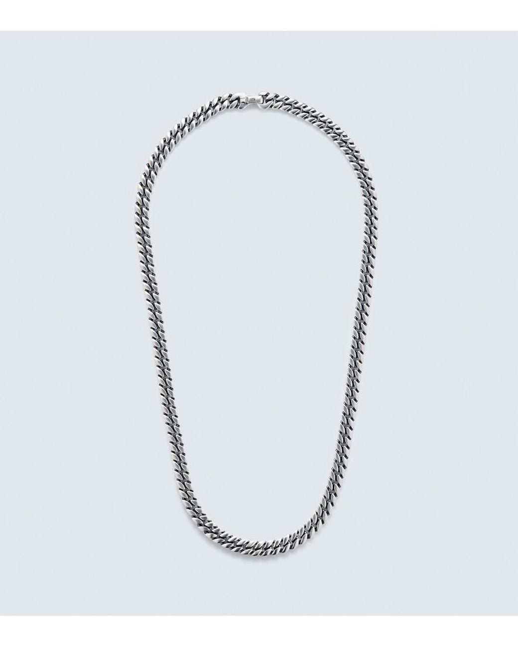 David Yurman Blue Sterling Chain Necklace for men