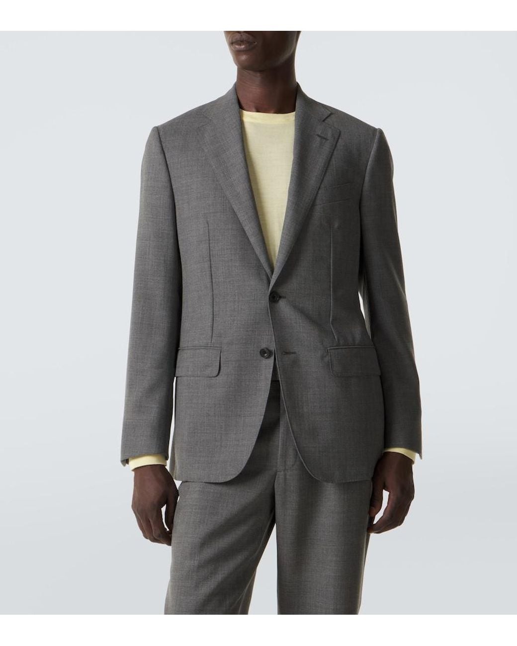 Thom Sweeney Gray Wool Suit for men