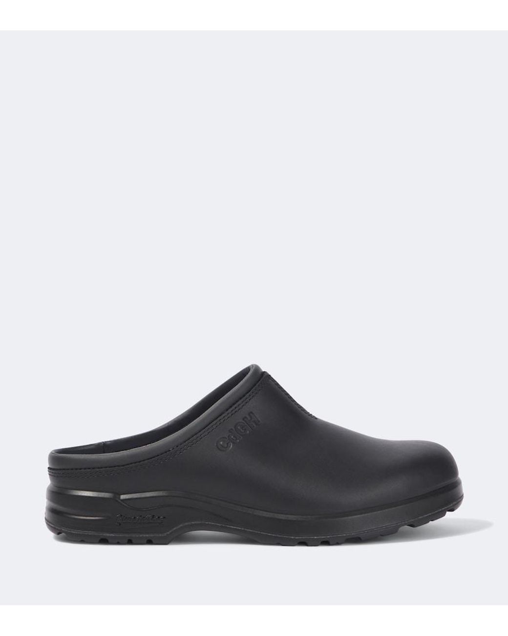 Comme des Garçons Black Leather Mules for men