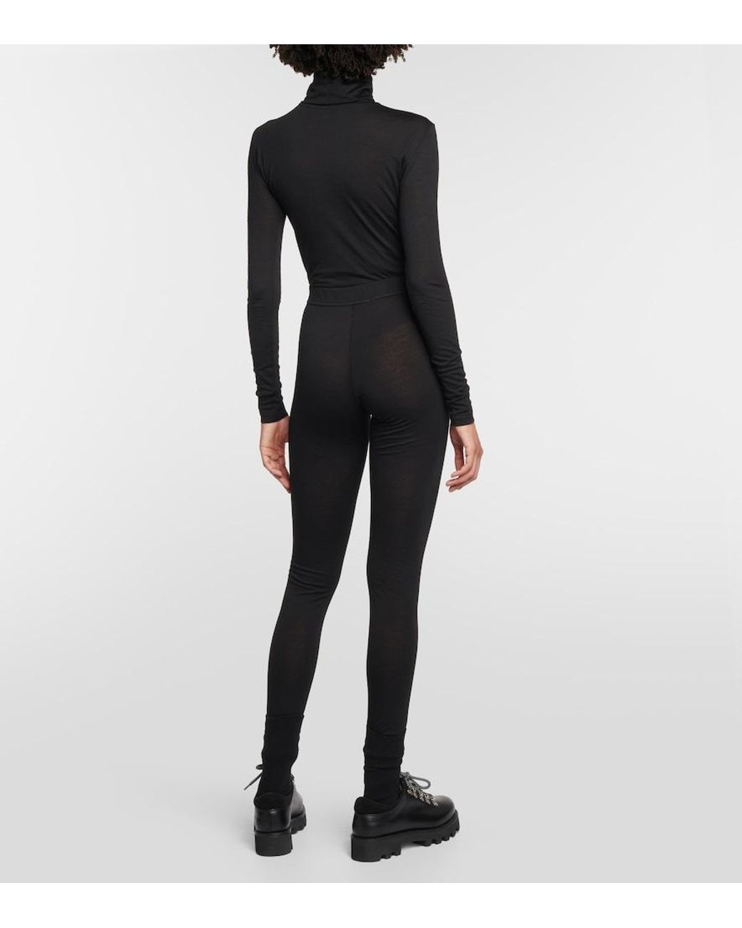 Jil Sander Black Logo Leggings