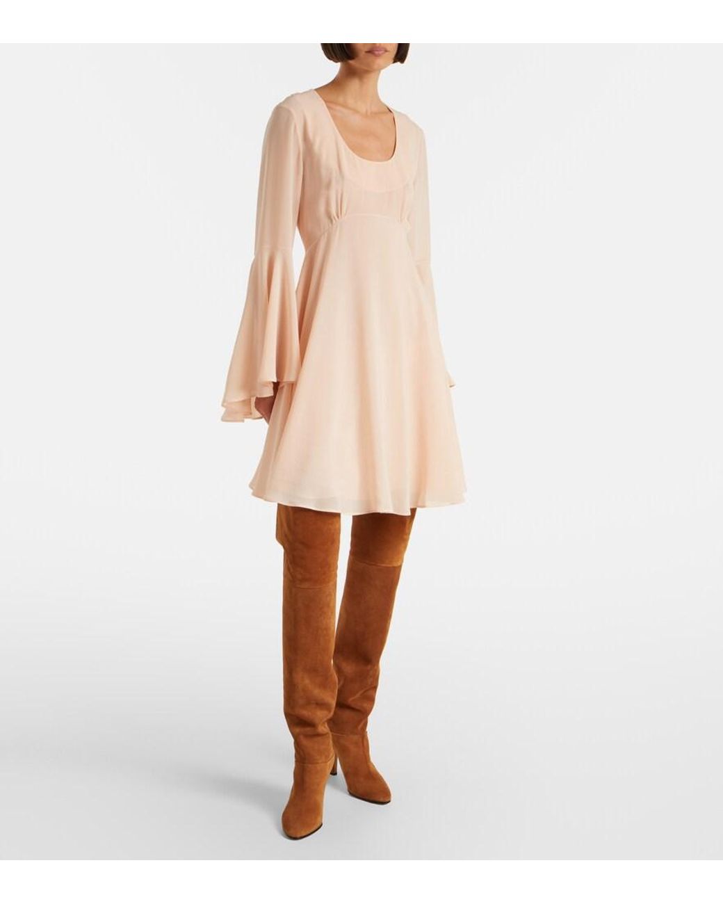 Chloé Brown Eve 85 Suede Over-The-Knee Boots