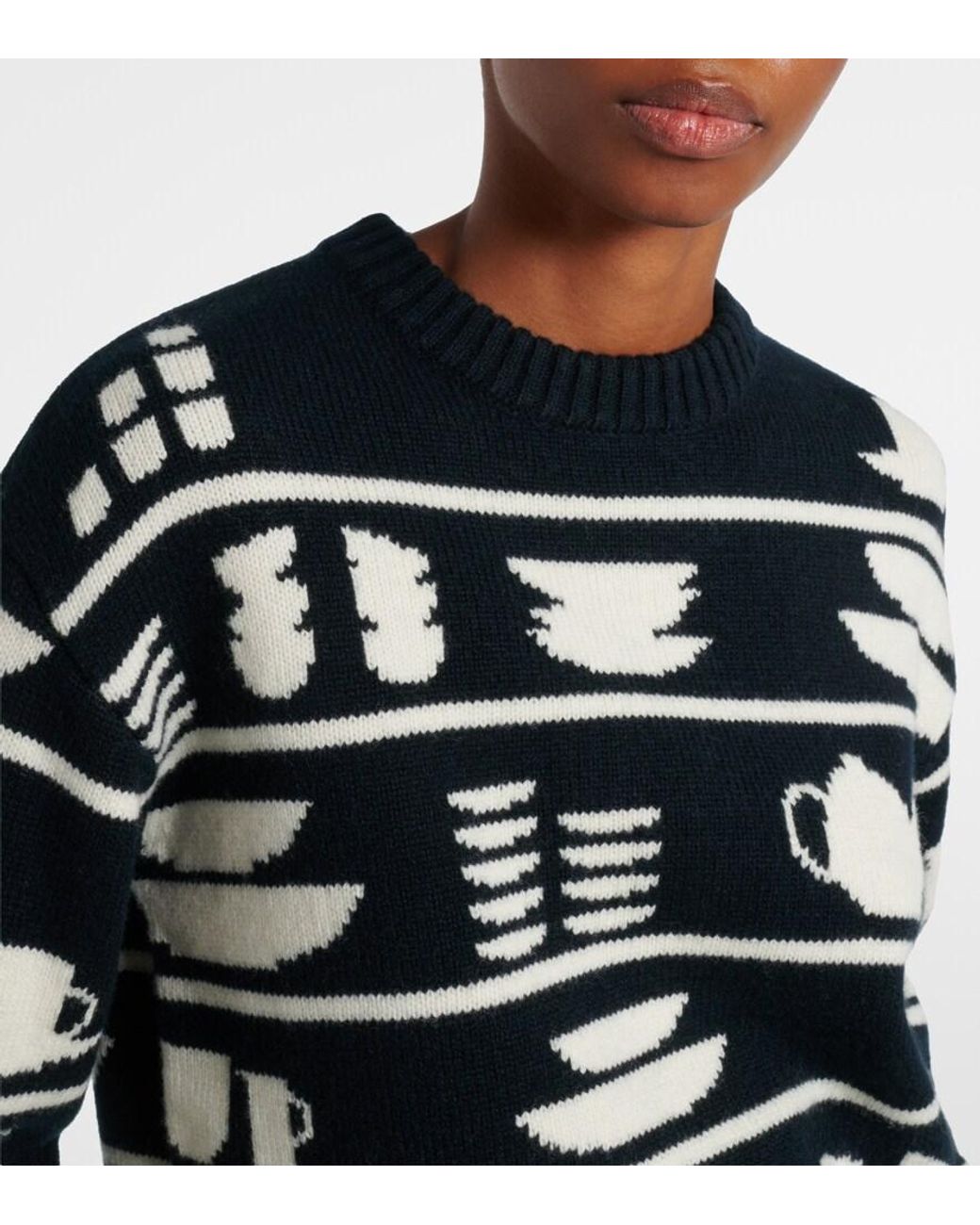 J.W. Anderson Black Jacquard Wool Sweater