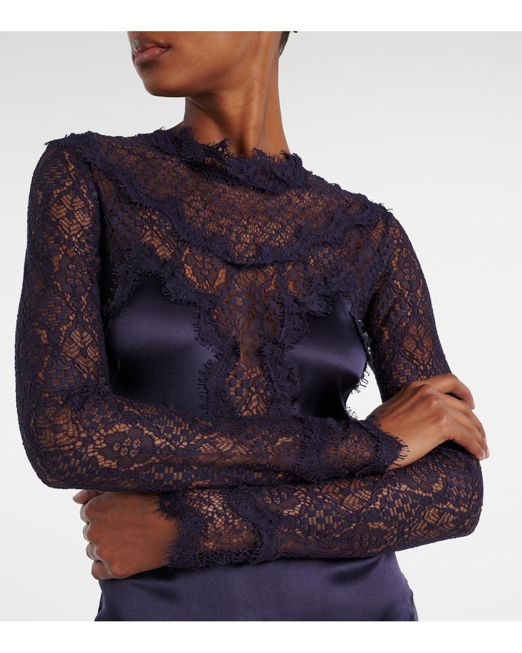 Isabel Marant Blue Dolores Ruffled Dress