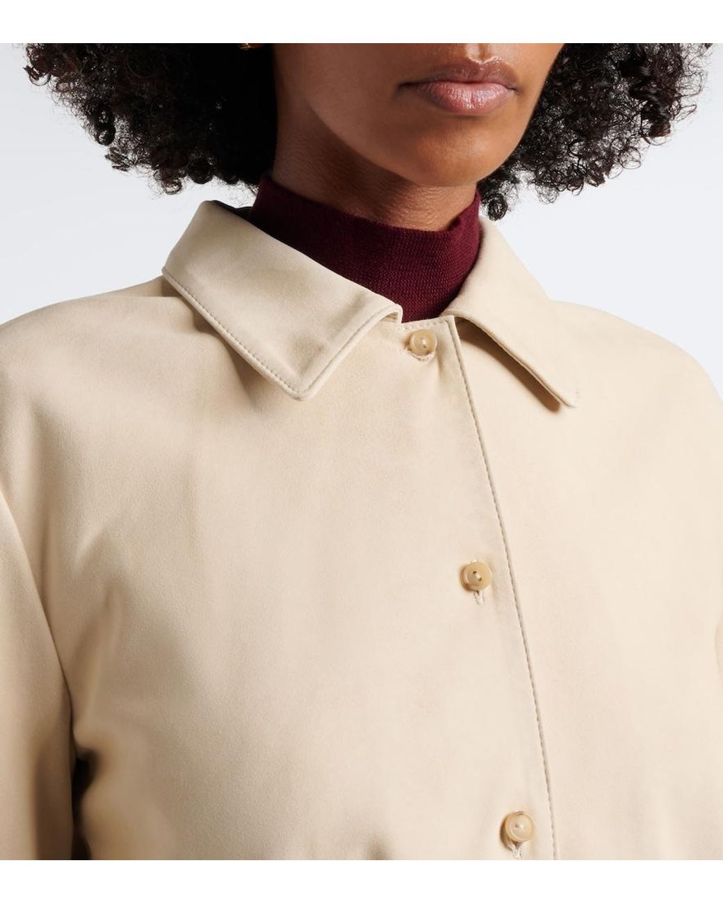 Vince Natural Suede Jacket