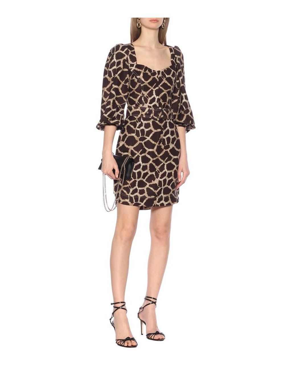 Rebecca Vallance Multicolor Acacia Linen-Blend Minidress