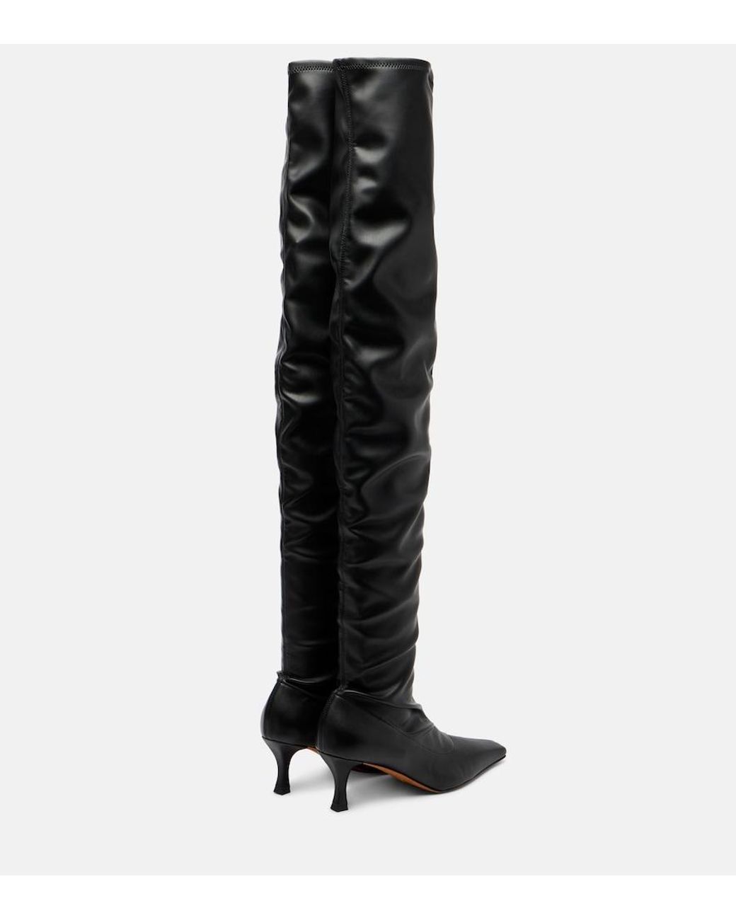 Proenza Schouler Black 60 Over-The-Knee Boots