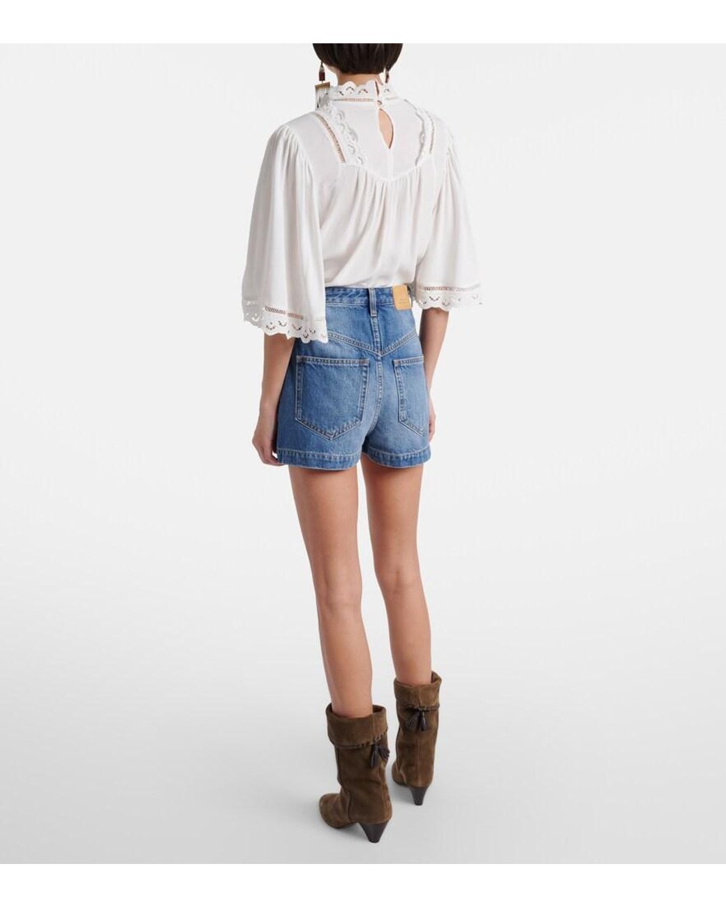 Isabel Marant Blue Denim Shorts