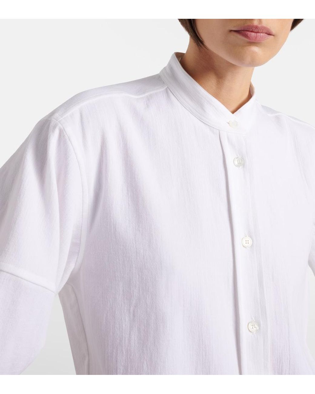 Stella McCartney White Cotton Crepon Shirt