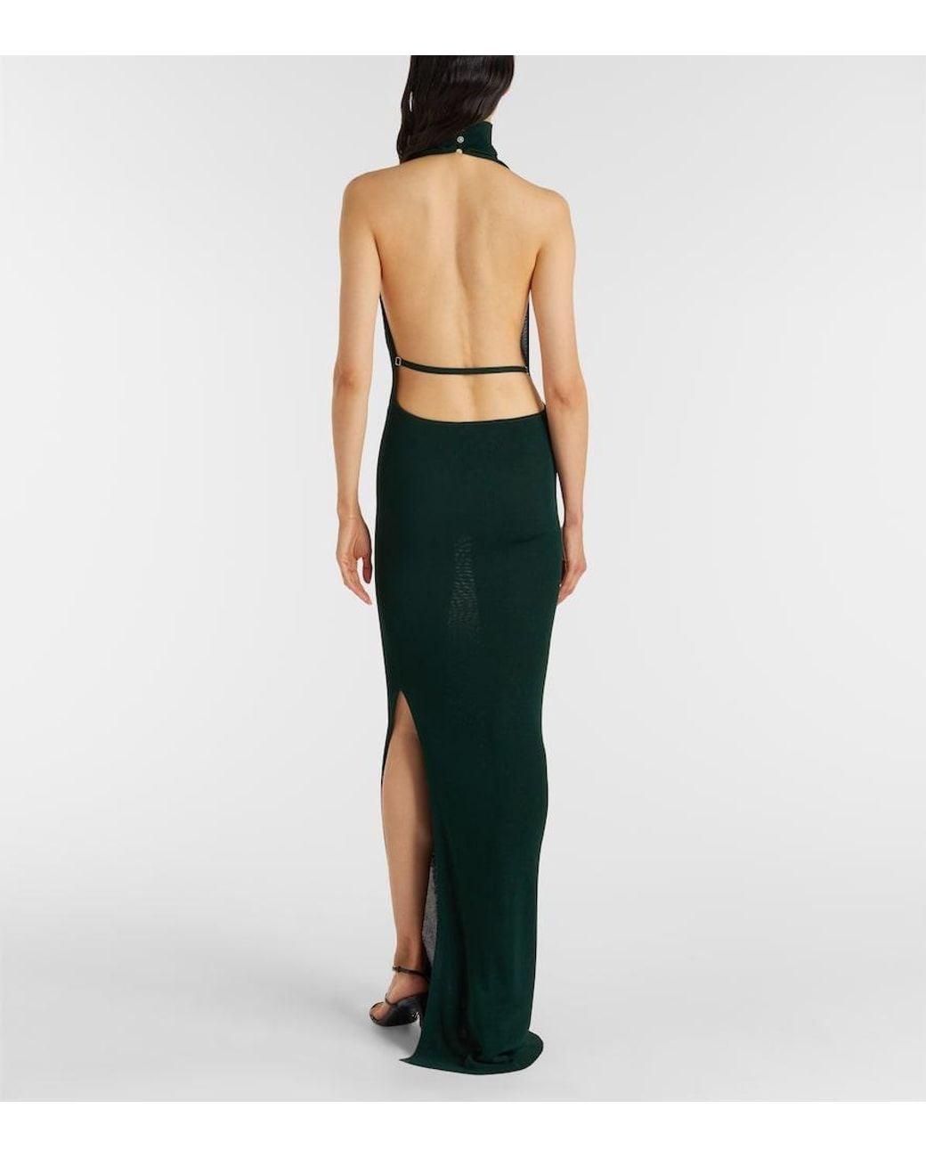 Robe Longue AYA MUSE en coloris Green