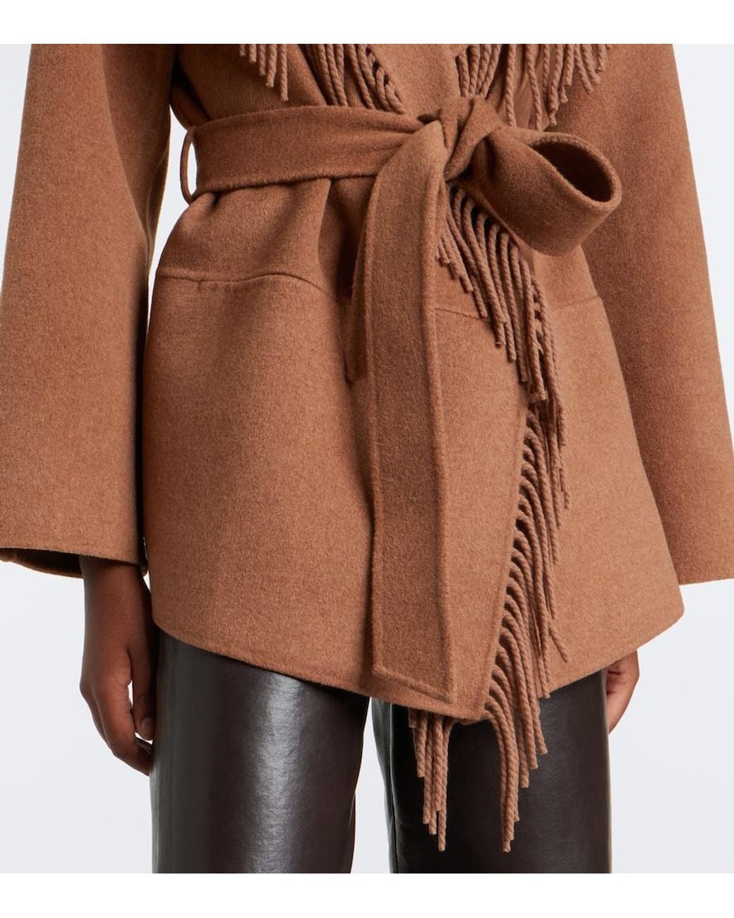 Jonathan Simkhai Brown Rowen Wool-Blend Jacket