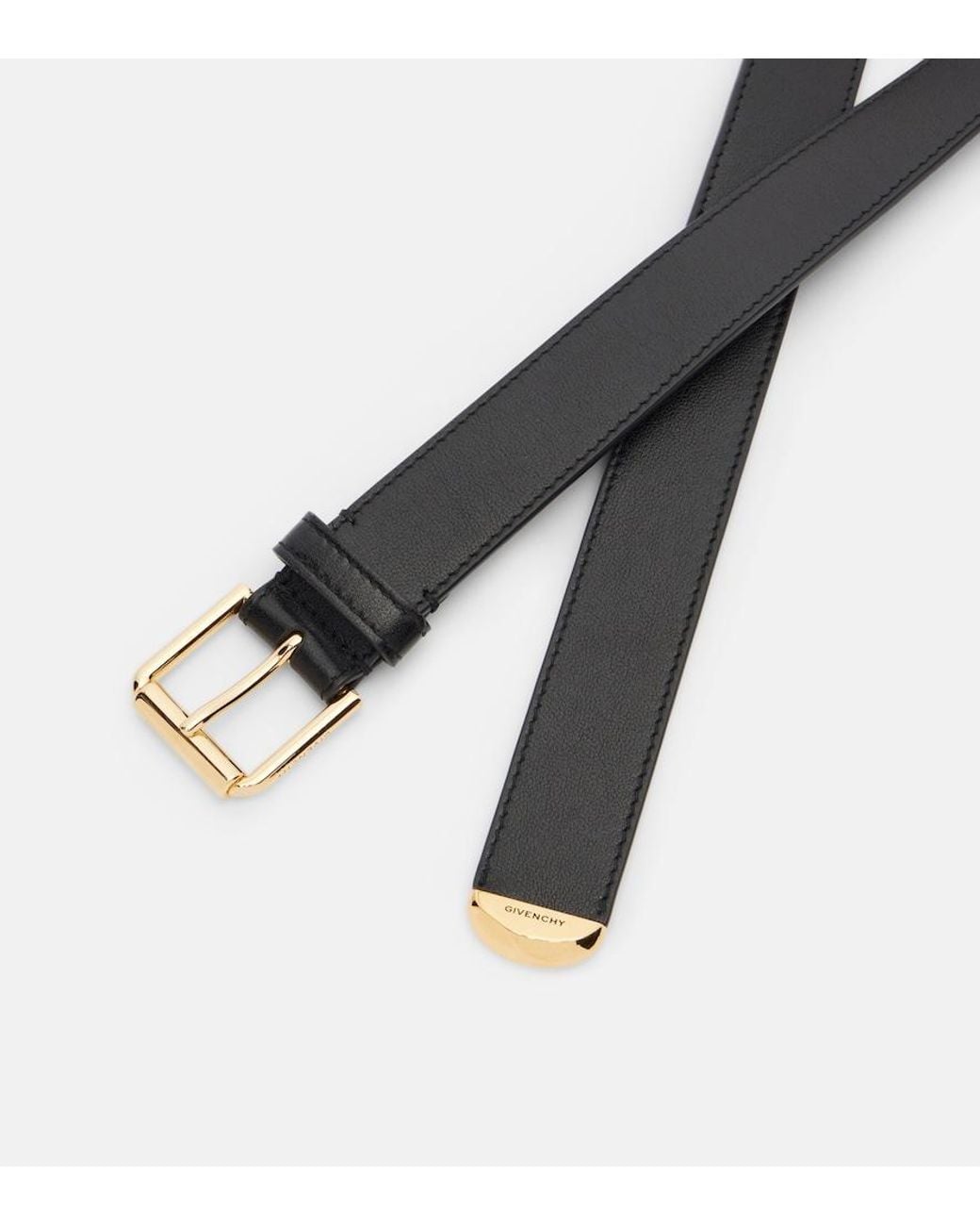 Givenchy Blue Voyou Leather Belt