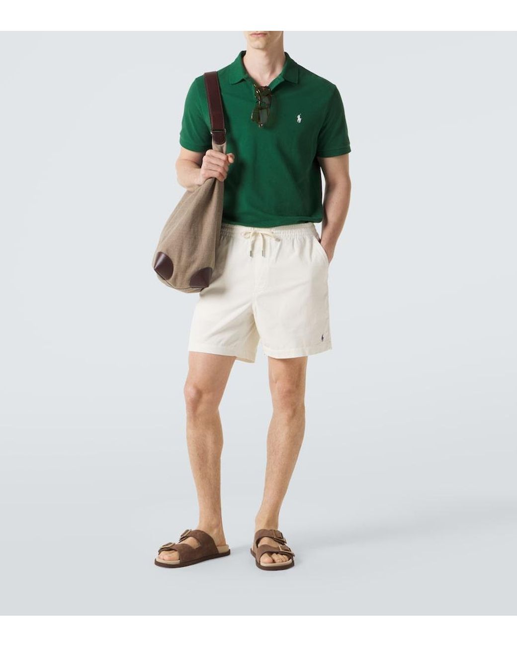 Polo Ralph Lauren White Cotton Shorts for men