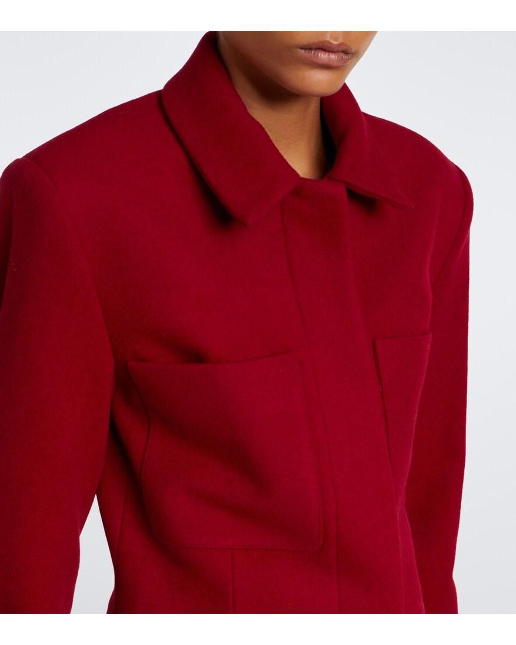 TOVE Red Eton Wool And Cashmere Jacket