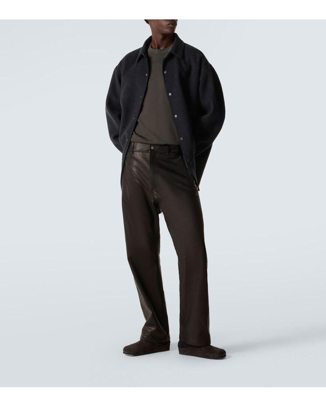 Fear Of God Black Wool And Cashmere Overshirt for men