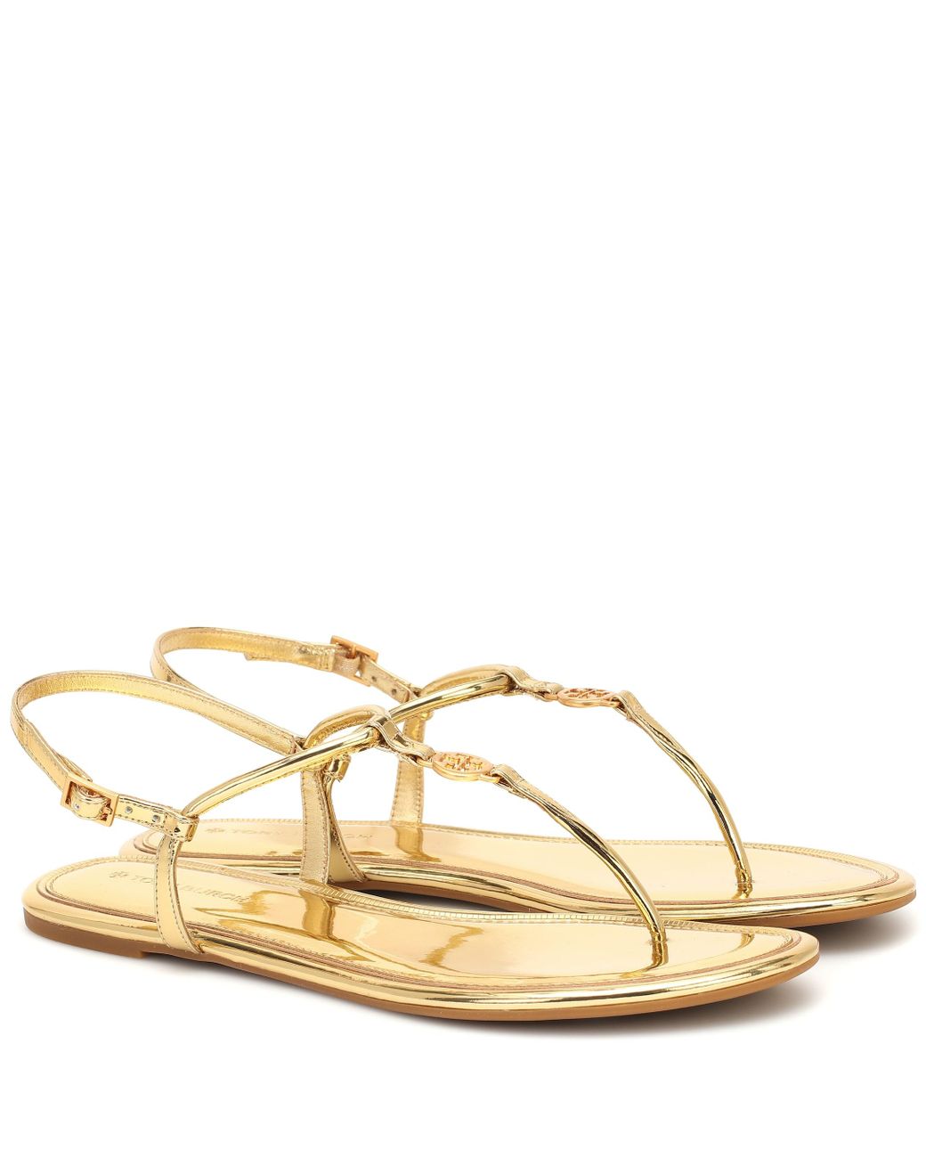tory burch emmy sandals gold