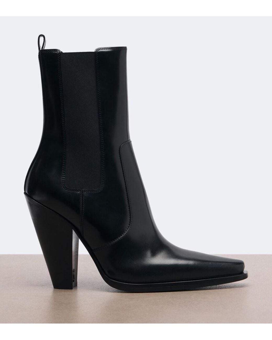 Saint Laurent Black Dylan Leather Chelsea Boots